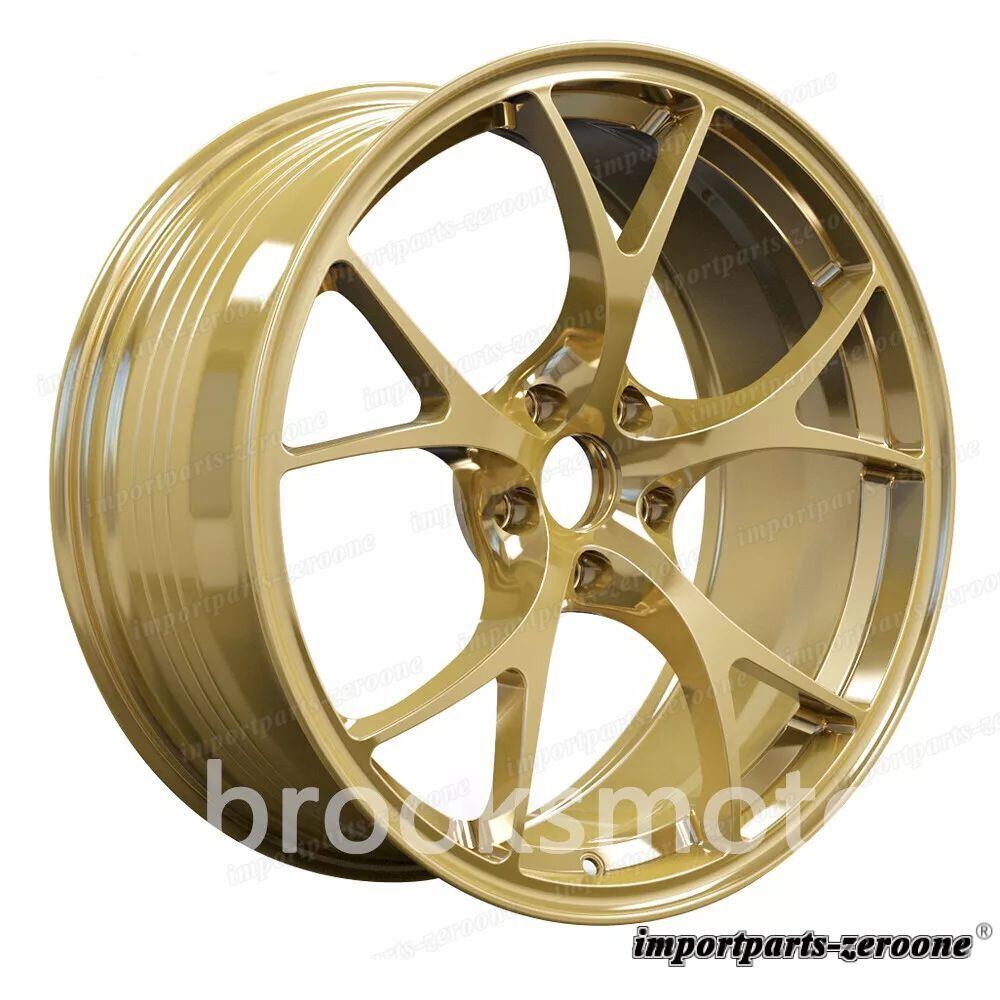 アルファロメオジュリア 19インチスタッガー フォージドホイール 19x8 19x9 ゴールド LI-2133
