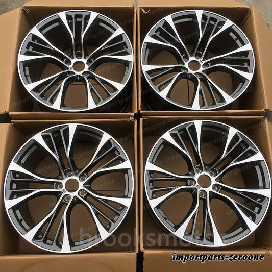 22インチグレー スタッガースタイル ホイール  BMW X5 E70 F15 X6 E71 F16 599 適合 LI-1532