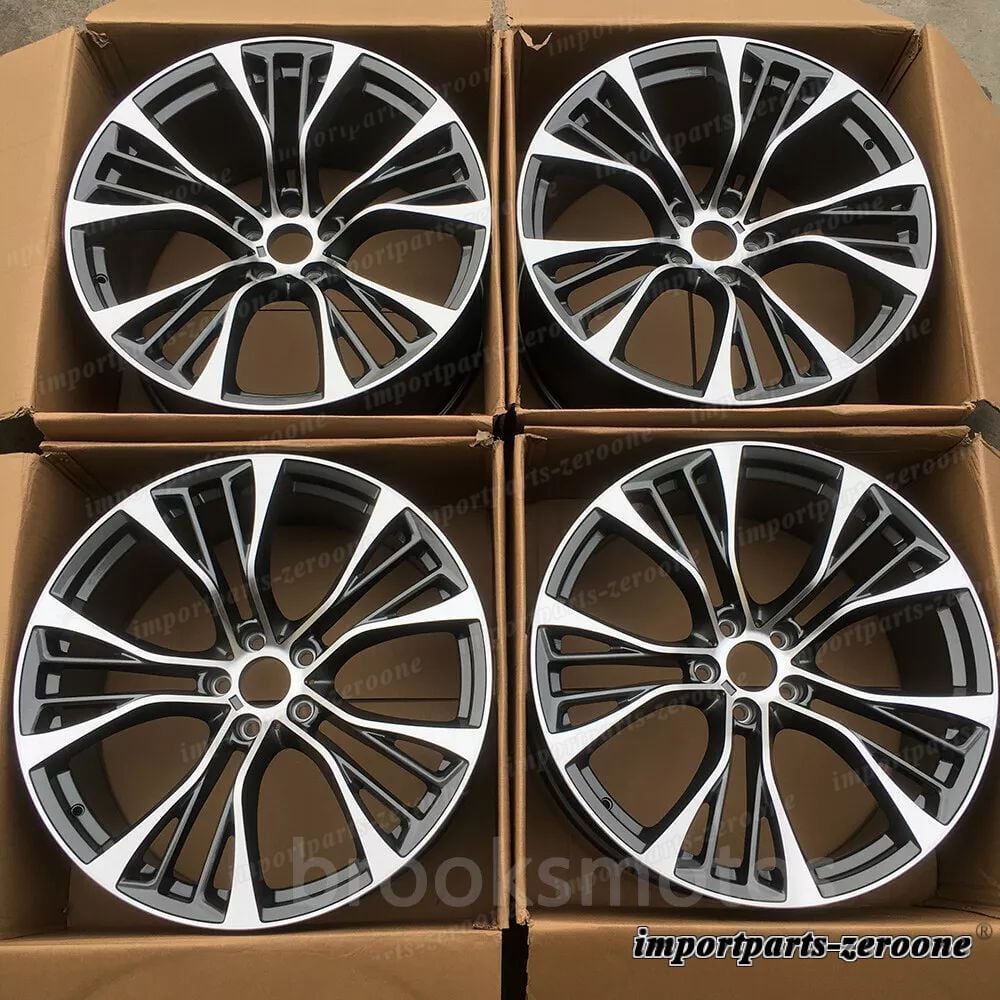 22インチグレー スタッガースタイル ホイール  BMW X5 E70 F15 X6 E71 F16 599 適合 LI-1532