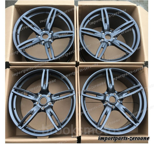1点限り 20インチ　ダークグレイ　マセラティグラントゥーリズモS 5スポークスタイル　ホイール　 　４本セット　-BRN-1130-2　鍛造　★