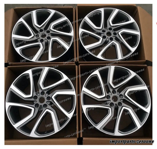 22インチ 5 スポークグレースタイル ホイール レンジローバー ボーグ SVR 4 個セット　-BRN-12603