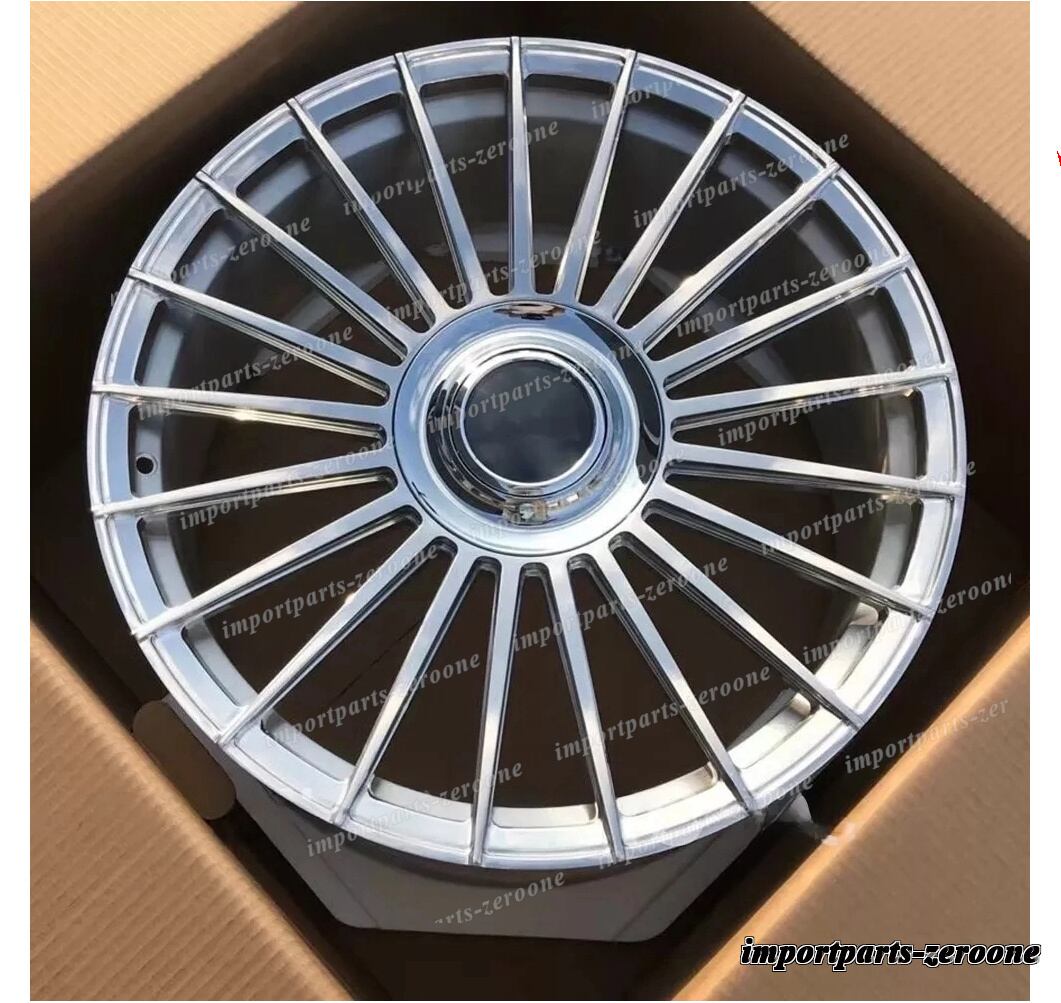 24インチ NEW ブラシ 鍛造 ホイール ロールスロイス カリナン 24x10 ブラックバッジ　-BRN-12604
