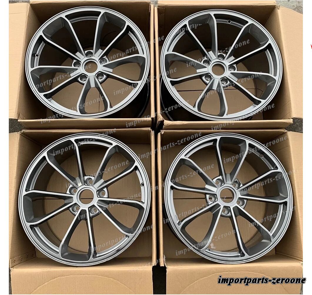 19インチ スタッガードグレースタイルホイール ポルシェ 987 Cayman 19x8.5 19x10　-BRN-12426