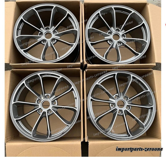 19インチ スタッガードグレースタイルホイール ポルシェ 987 Cayman 19x8.5 19x10　-BRN-12426