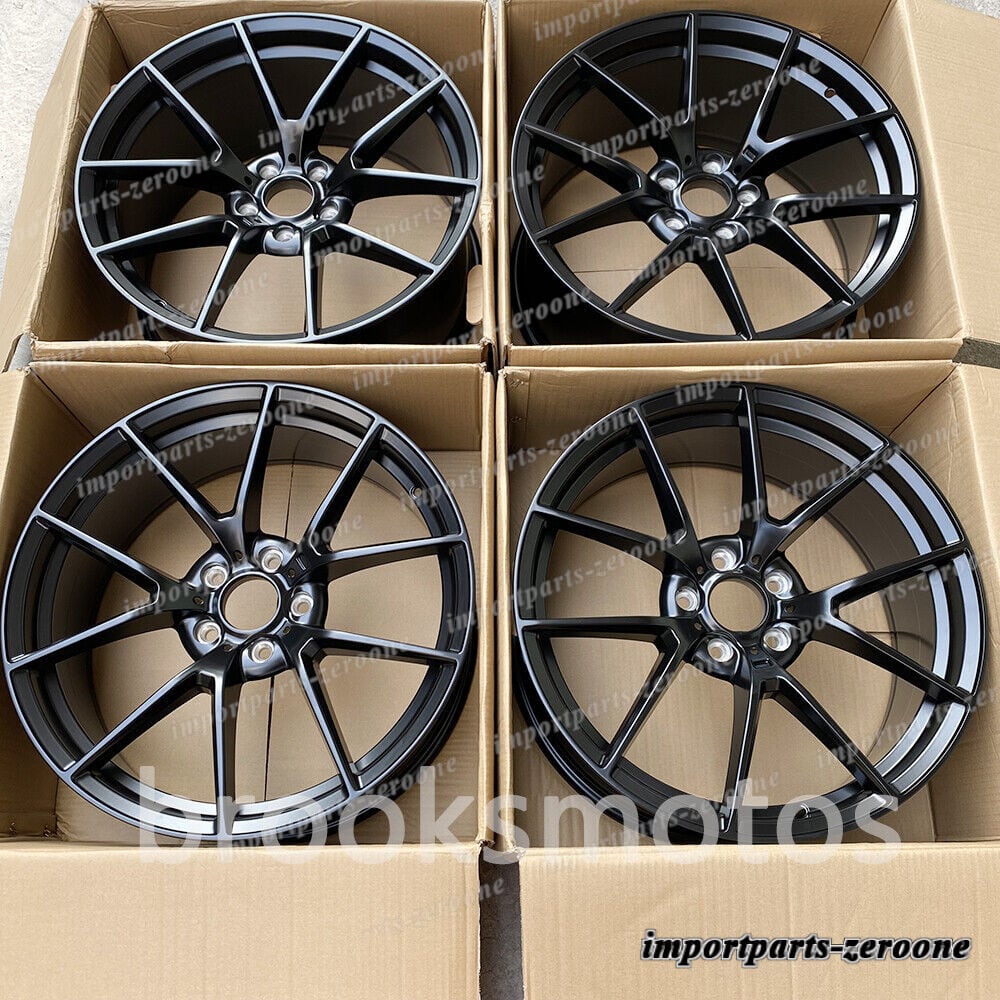 1点限り 19インチ20インチ　マットブラック　ホイール　 BMW F82 F83 M4 763 5X120 　４本セット　鍛造　-BRN-11497-2★