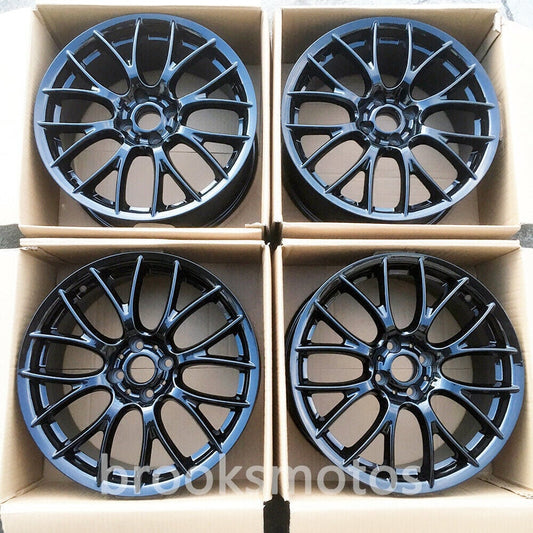 1点限り 17インチ マルチ スポーク グロス ブラック ホイールセット ミニ R56 R57 R58 クーパー S 4X100 　-BRN-1031　鍛造　★
