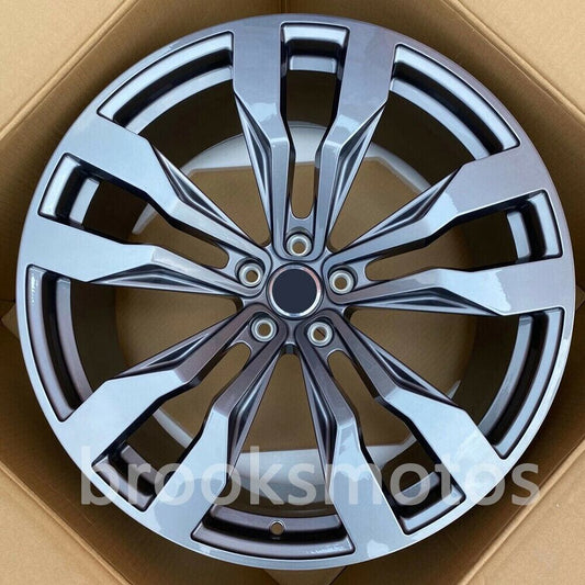 1点限り 20インチ グレー STYLE ホイールセット VW TERMONT ティグアン L 20X8.5 5X112 オフセット35 　鍛造-BRN-1122★