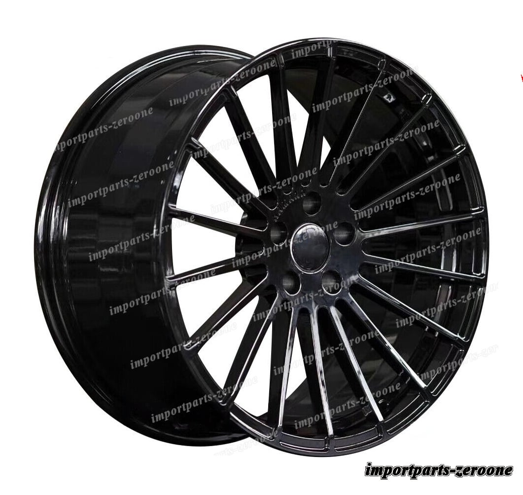 22インチ HM スタイル グロス ブラック  ホイール  ポルシェ タイカン 22x10 22x12 　-BRN-12200