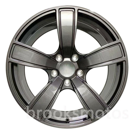 21インチ NEW 5 スポーク グレー スタイル ホイール  2017+ ポルシェ ケイマン 21X9.5 21x11 BRN-1462