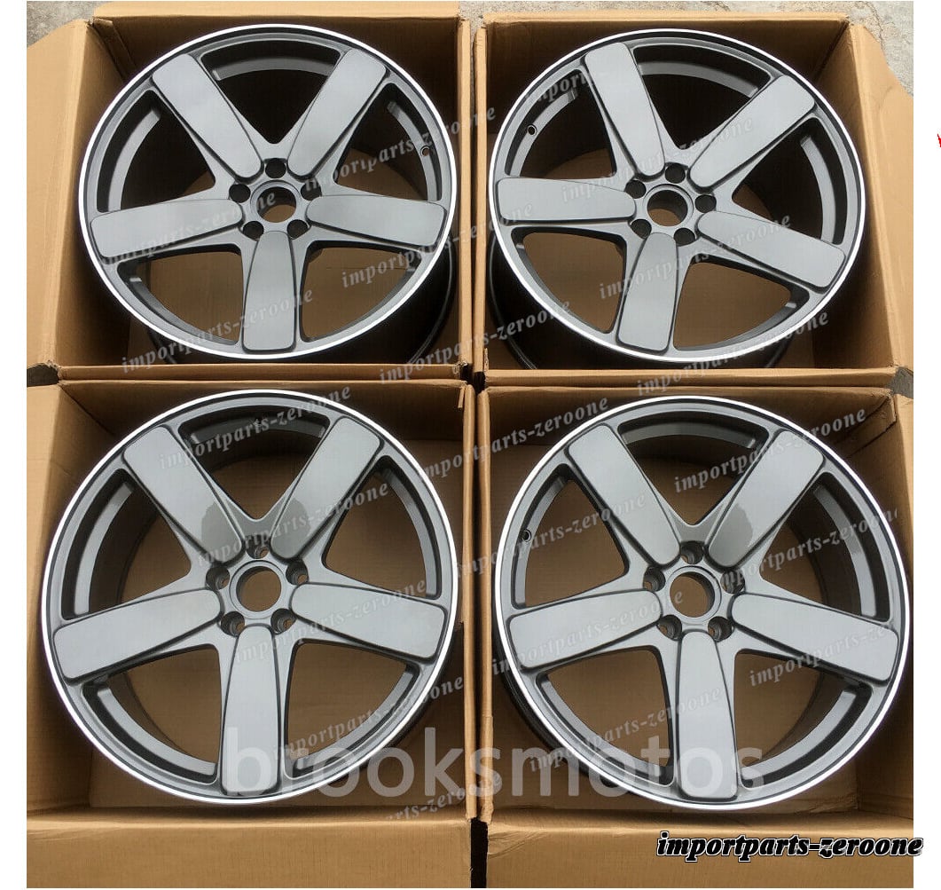 1点限り 21インチ 5 スポーククラシックスタイルホイール ポルシェ マカン s グレー 21x9 　-BRN-12086　鍛造　★　鍛造　★