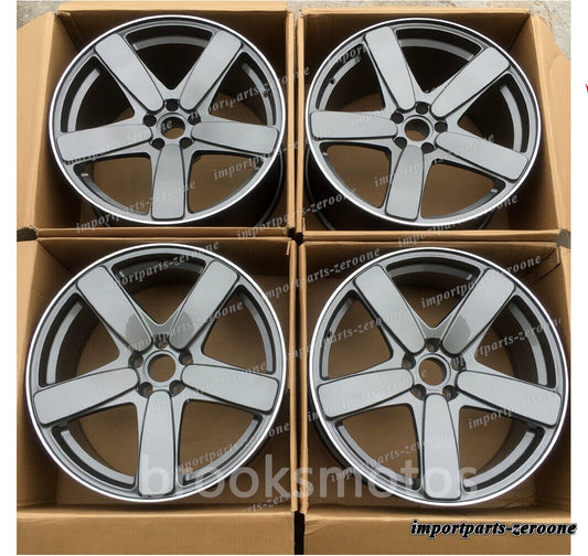 1点限り 21インチ 5 スポーククラシックスタイルホイール ポルシェ マカン s グレー 21x9 　-BRN-12086　鍛造　★　鍛造　★