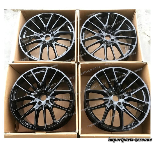 マセラティ ギブリ クアトロポルテ GT 22インチ ホイール 22x9.0 22x10.5 グロスブラック　-BRN-12716-2