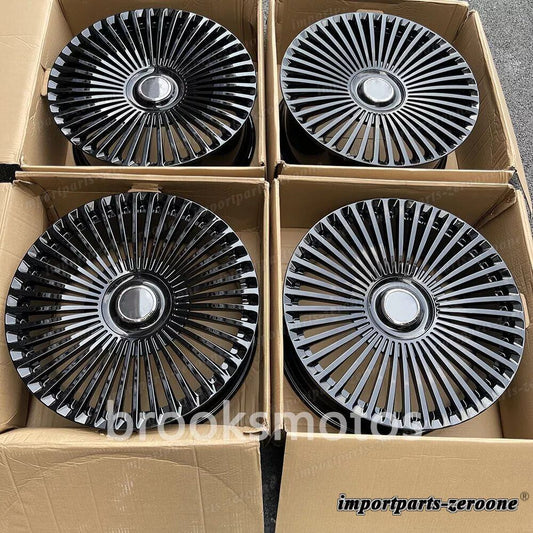 22インチ新品グロスブラックスタッガー鍛造ホイールロールロイスゴーストファントムフィット LI-1583