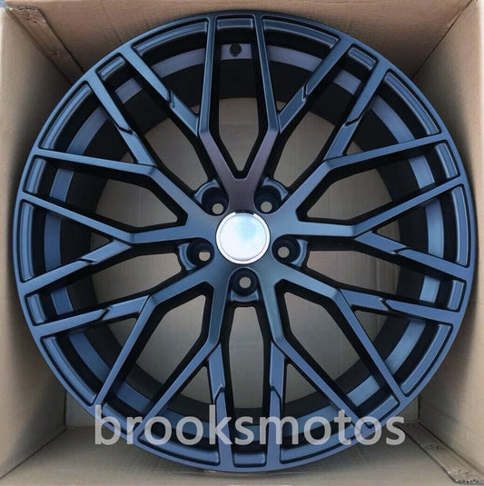22インチ　マットブラックスタイル　ホイール　アウディ Q8 S8 22X21 オフセット 30  BRN-1347