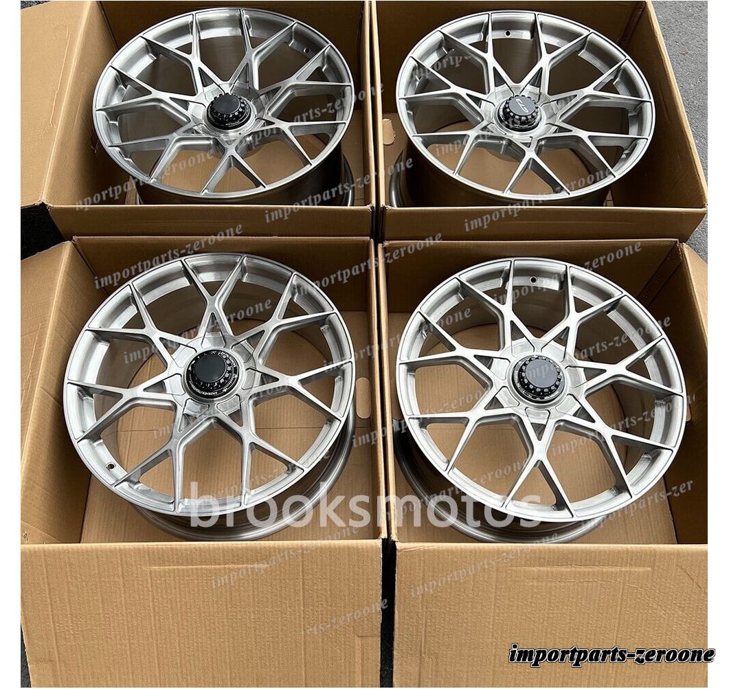1点限り 20インチ 21インチ ブラシ グレー ホイール ポルシェ 991.1 911 カレラ 4 4S ワイド ボディ　4本セット　-BRN-11759　鍛造　★
