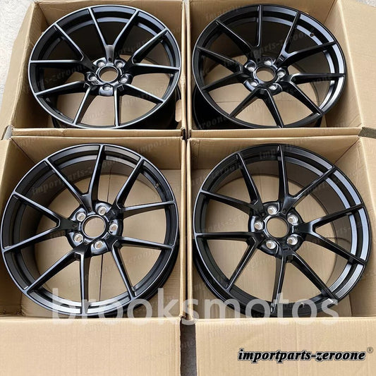 19インチ サテンブラックスタイル フォージドホイール BMW F82 F83 M4 763 5x120 19x9/11  LI-2118