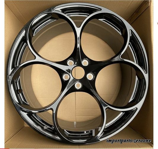 1点限り 20インチ　アルファロメオ ジュリア グロスブラック FULL FORGED ホイールセット 20X8.5 ２本セット -BRN-1036-3-2★
