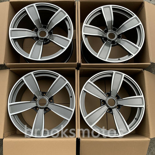 1点限り 19インチ NEW　5 スポーク STYLE GED ホイールセット ポルシェ 911 GT3 19X8.5 19X11 　-BRN-1063　鍛造　★