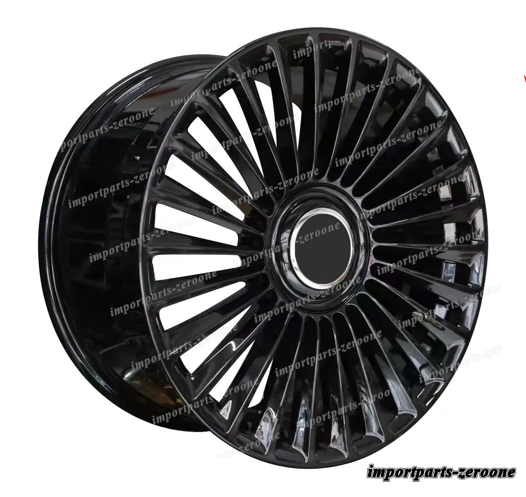 22インチ 新品 ブラック  フローティング ホイール  メルセデスベンツ W222 W223 S クラス　-BRN-12520