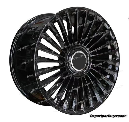 22インチ 新品 ブラック  フローティング ホイール  メルセデスベンツ W222 W223 S クラス　-BRN-12520