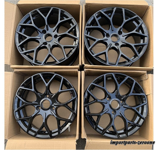 1点限り 16x6 17x7 スタッガー B スタイル グロス ブラック ホイール スマート a451 3x112 　鍛造-BRN-11776-2★
