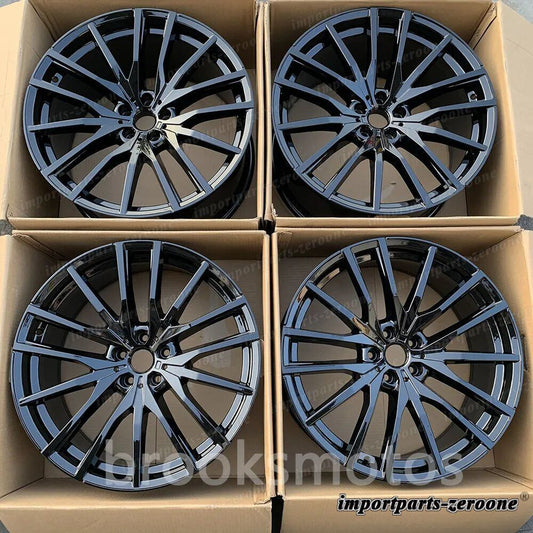 BMW X5 E70 F15 X6 E71 F16 5x120 742  21インチグロスブラックスタイルホイール LI-1659