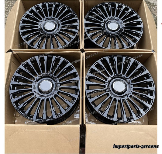 22インチ グロスブラック mスタイルホイール ランドローバー ディフェンダー 22x9 オフセット 43　-BRN-12074-2