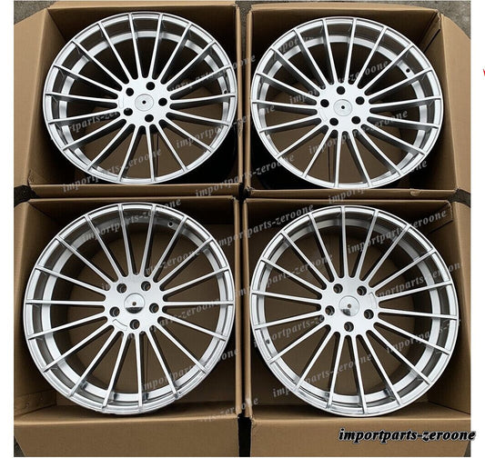 22インチ HM スタイル シルバー  ホイール  BMW F91 F92 F93 M8 22x9.5 22x11 　-BRN-12199