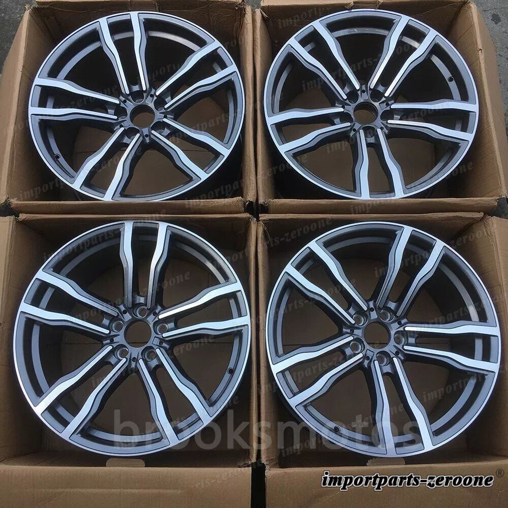 22インチ グレー スタイル スタッガー ホイール  BMW X5 E70 F15 X6 E71 F16 5x120 612適合 LI-1341