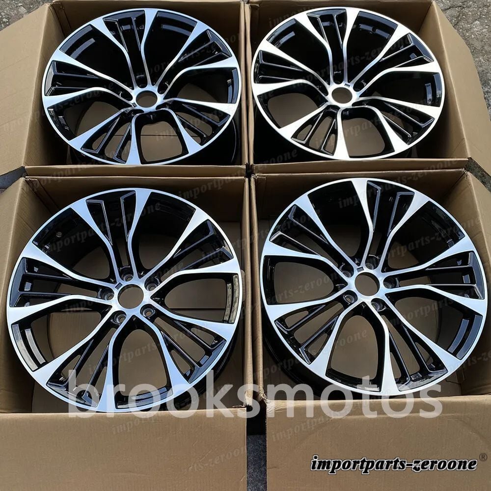 22インチ ブラック スタッガースタイル ホイール  BMW X5 E70 F15 X6 E71 F16 599適合 LI-1342
