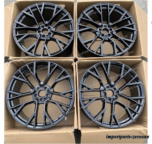 22インチ ニュースタイル グロスブラックホイール レンジローバー スポーツ 5x120 22x10.5　-BRN-12483