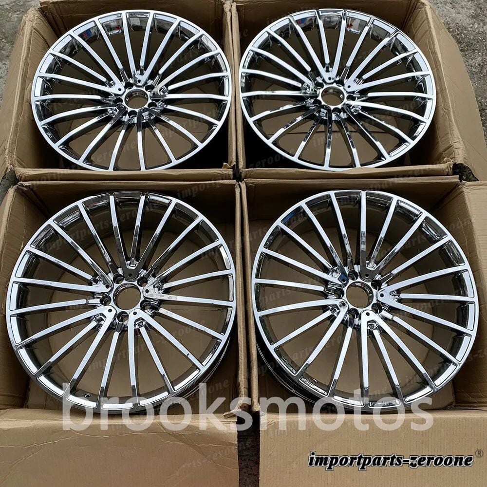 21インチ 新品 クローム フォージド ホイール  メルセデスベンツ W213 E クラス 21x9.5 適合 LI-1120