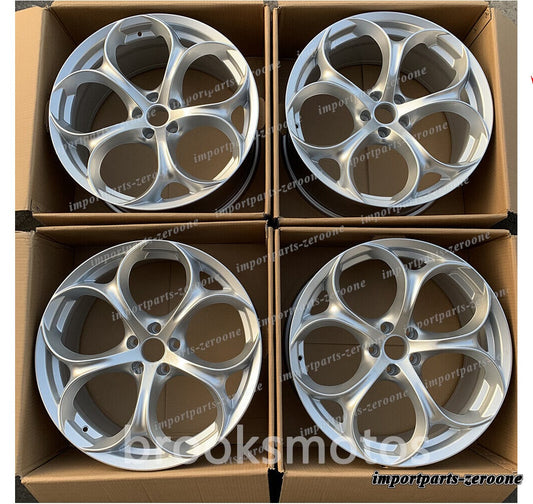 1点限り "アルファロメオ ジュリア QV 19インチ 鍛造ホイール ハイパーシルバー 19x8.5"　-BRN-12036　鍛造　★　鍛造　★