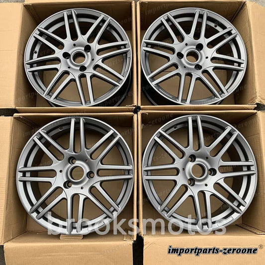 16インチ 17インチBスタイル グレー ホイール  スマートフォートゥー 3x112 4 本セット LI-1698