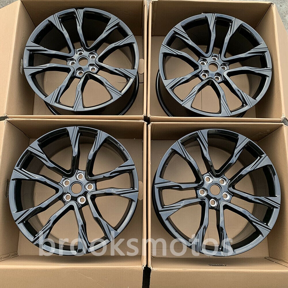 1点限り 20インチ NEW　グロス ブラック STYLE ホイールセット ランドローバー ディスカバリー LR3 LR4 　鍛造-BRN-1156★