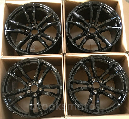 1点限り 20インチ TWIN 5 スポーク グロス ブラック STYLE ホイール BMW X5 E70 F15 X6 E71 F16 611 　-BRN-1112　鍛造　★