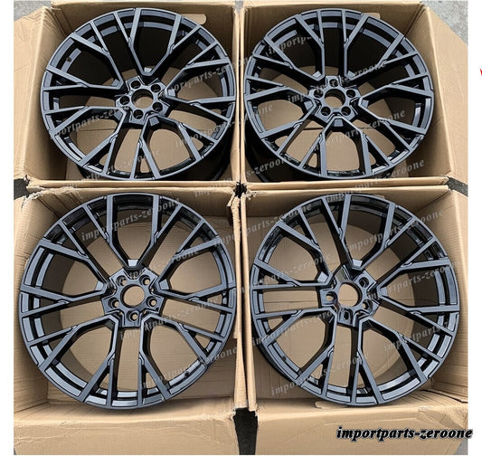 1点限り 2018+ BMW G07 X7 22インチ ホイール 22x9.5 22x10.5 グロスブラック フル 809 　鍛造-BRN-12187★