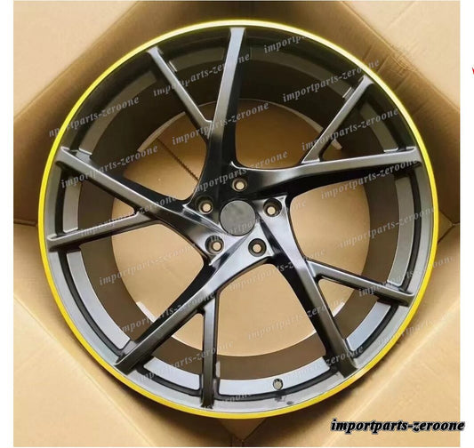 23インチ M スタイル イエローライン  ホイール  ランボルギーニ Urus 23x10 23x11.5 　-BRN-12473