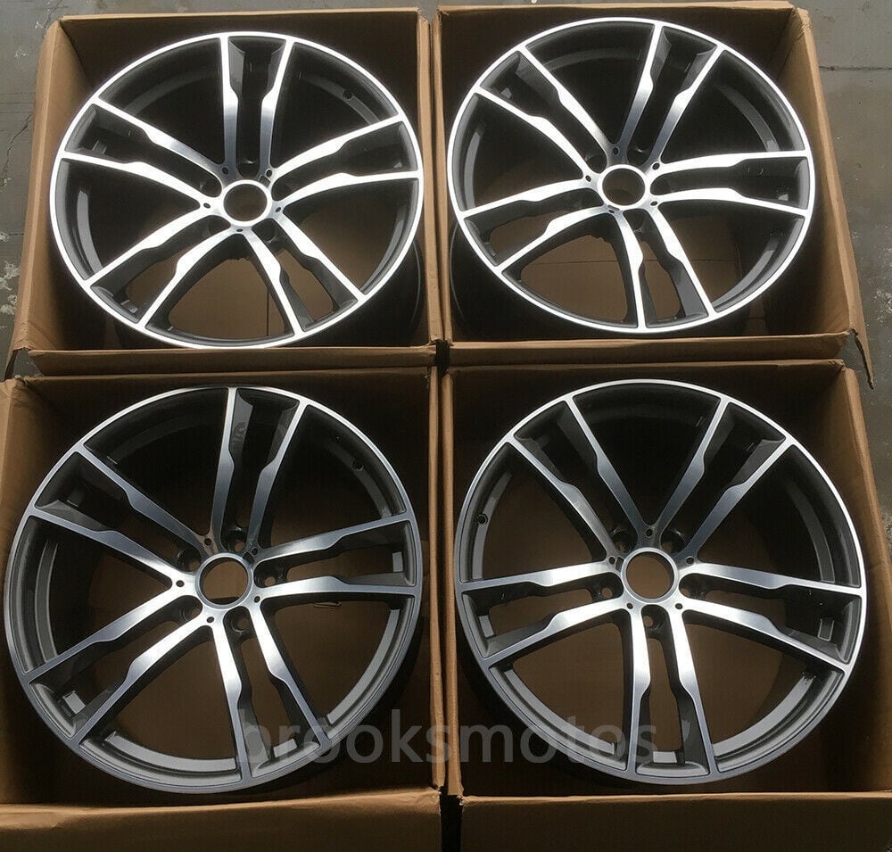 1点限り 21インチ TWIN 5 スポーク ブラック STYLE ホイールセット BMW X5 E70 F15 X6 E71 F16 611 　-BRN-1209★
