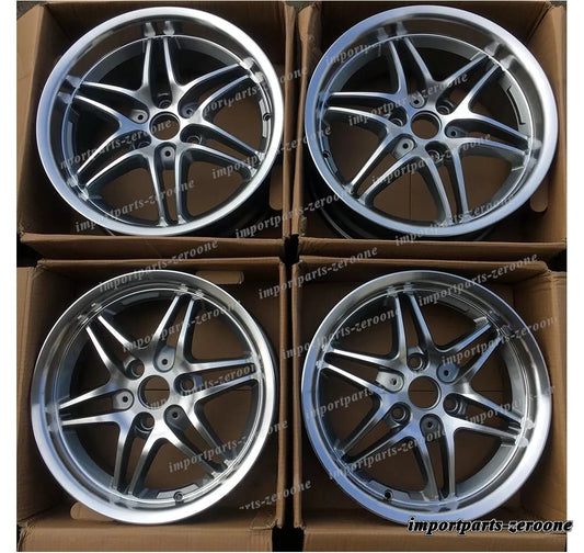 16インチ 17インチ B VII スタイル ホイール スマート フォートゥー 3x112 4 グレーセット　-BRN-12673