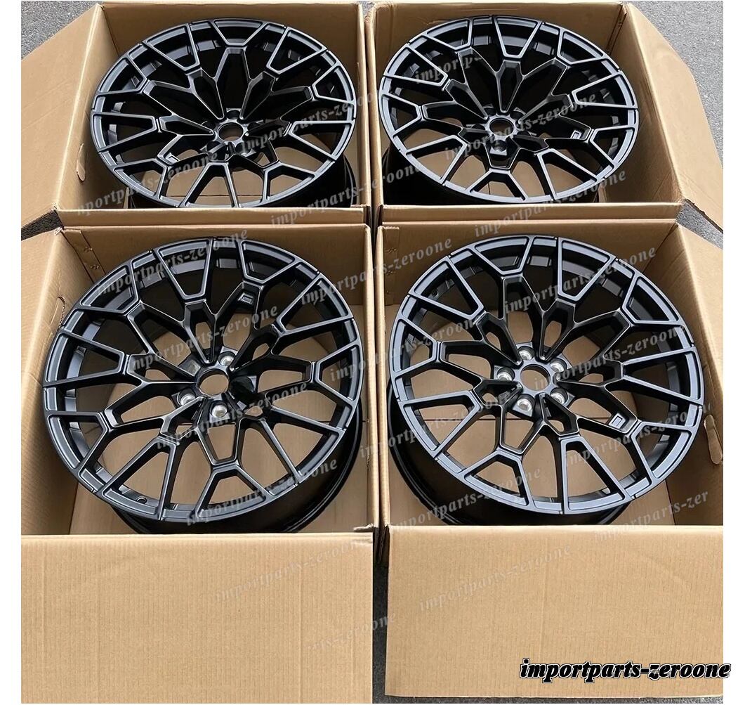 "21インチ 鍛造 サテン ブラック ホイール 2021+ BMW X3M F97 X4M F97 827 21x9.5/11 　-BRN-12756