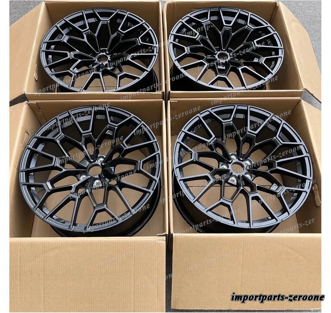 "21インチ 鍛造 サテン ブラック ホイール 2021+ BMW X3M F97 X4M F97 827 21x9.5/11 　-BRN-12756
