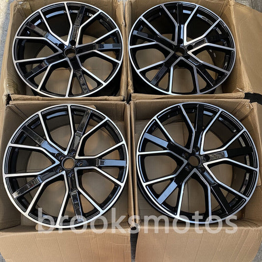 22インチ NEWスタイルホイール 2016+ アウディ Q7 Q8 RS Q7 RS Q8 22X10 オフセット 21  BRN-1468ｰ2