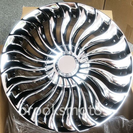 1点限り 19インチ NEW　STYLE クローム ホイールセット メルセデスベンツ W222 S680 マイバッハ S クラス 　-BRN-1071　鍛造　★