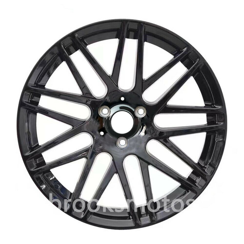 16インチ  17インチ  マルチスポーク B スタイル ホイール  スマートフォートウ 3X112 ブラック 4 本セット BRN-1129