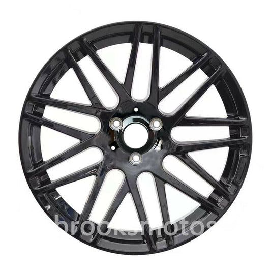 16インチ  17インチ  マルチスポーク B スタイル ホイール  スマートフォートウ 3X112 ブラック 4 本セット BRN-1129