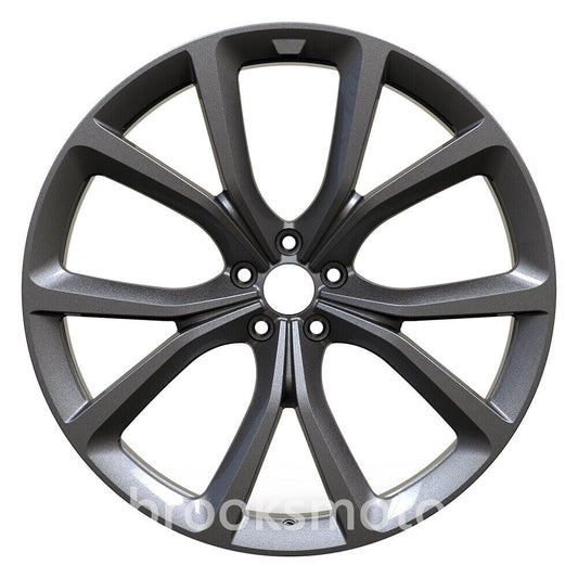 22インチ  5 スポーク グレー ステージ スタイル 鍛造 ホイール ジャガー F ペース SVR  BRN-1625