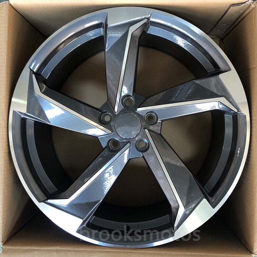 21インチ スタイルグレーホイールアウディ C7 S7 D4 D5 A8 S8 21X9.5 オフセット 30  BRN-1305