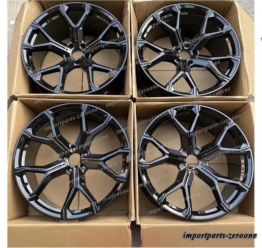 22インチ ニュースタイル グロス ブラック ホイール  22x11 　-BRN-12648-2