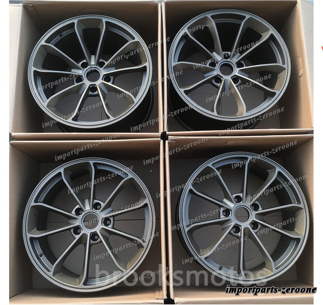 1点限り 20インチ スタッガードマットブロンズスタイル 鍛造ホイール 2013+ ポルシェ ケイマン 981　-BRN-12090　鍛造　★